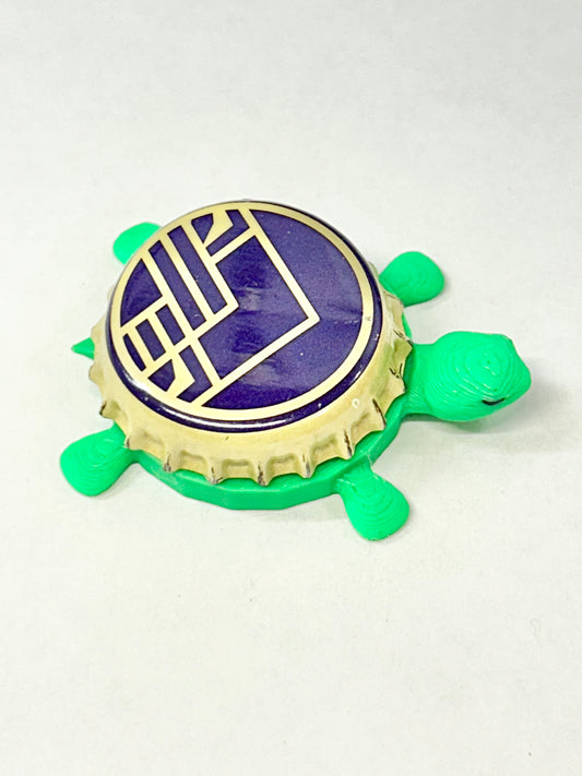 Brothers Craft Brewing (Purple) - Bottle Cap Magnet Turtle