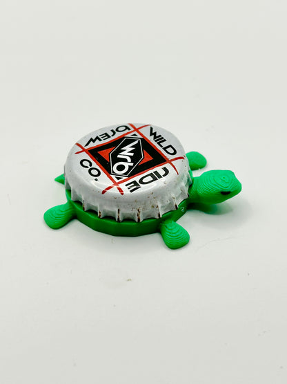 Wild Ride Brewing - Bottle Cap Magnet Turtle Shell Shocked Art