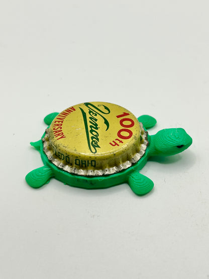 Vernors Soda (100th Anniversary) - Bottle Cap Magnet Turtle Shell Shocked Art
