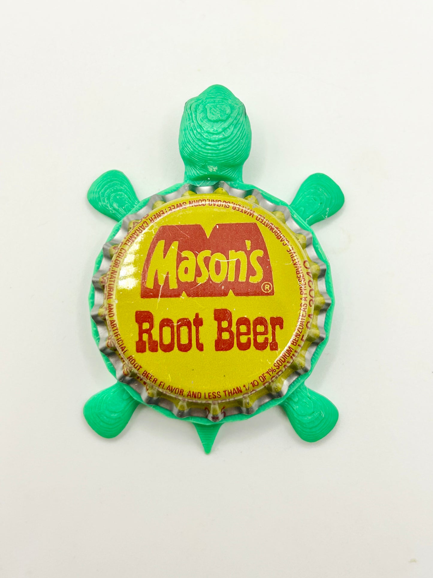Mason’s Root Beer - Bottle Cap Magnet Turtle