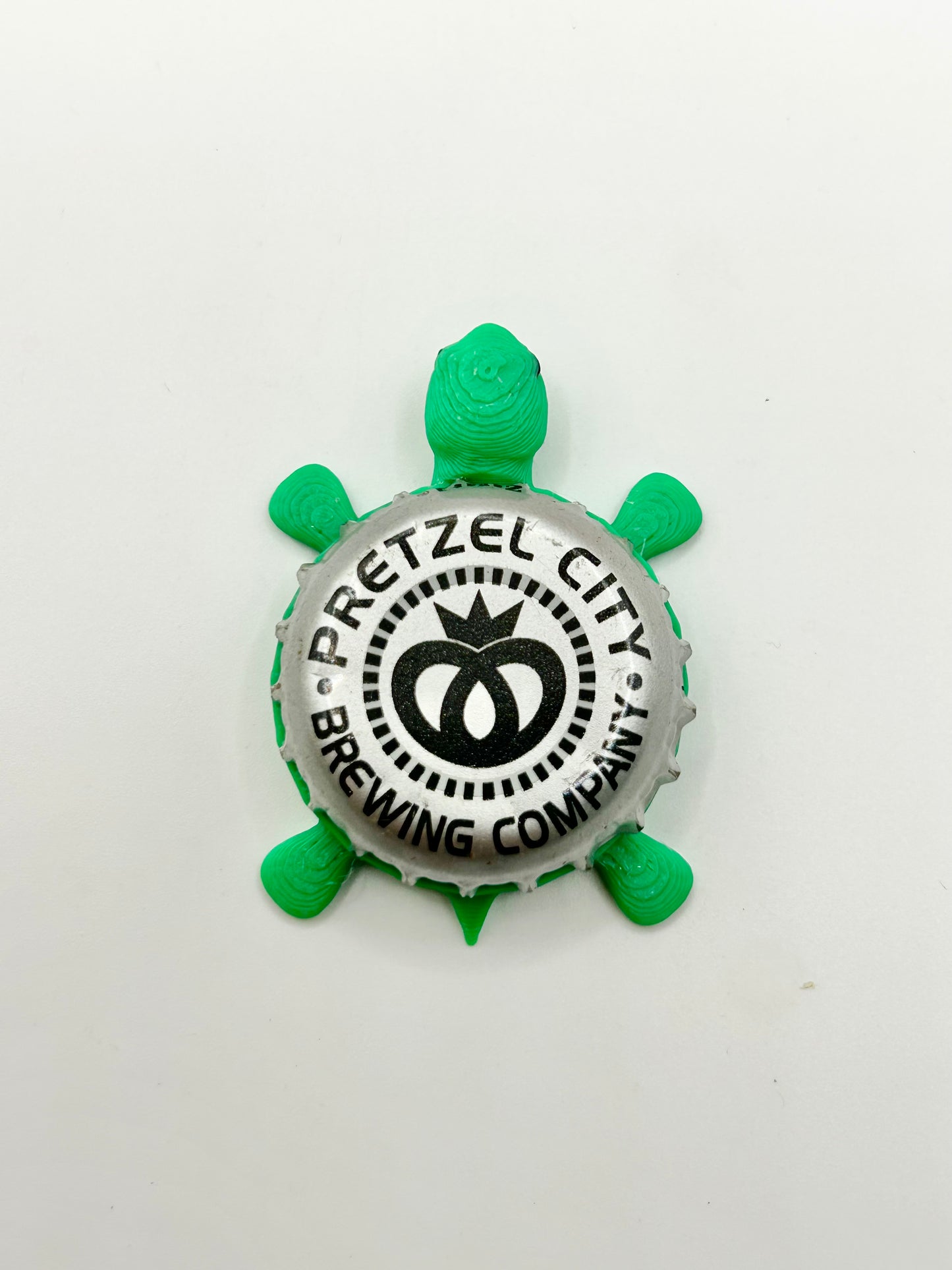 Pretzel City Brewing - Bottle Cap Magnet Turtle