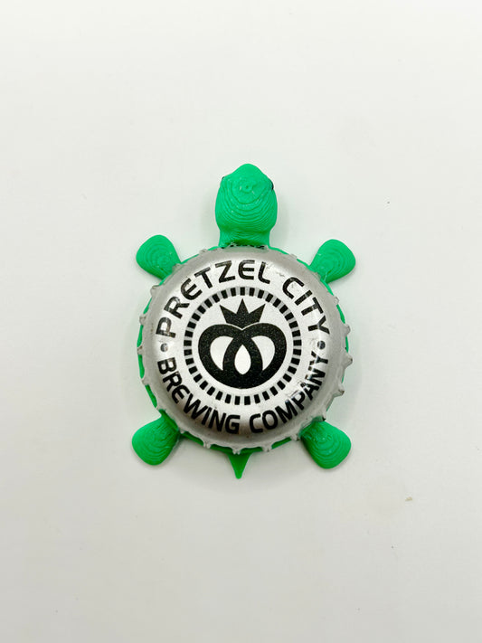 Pretzel City Brewing - Bottle Cap Magnet Turtle