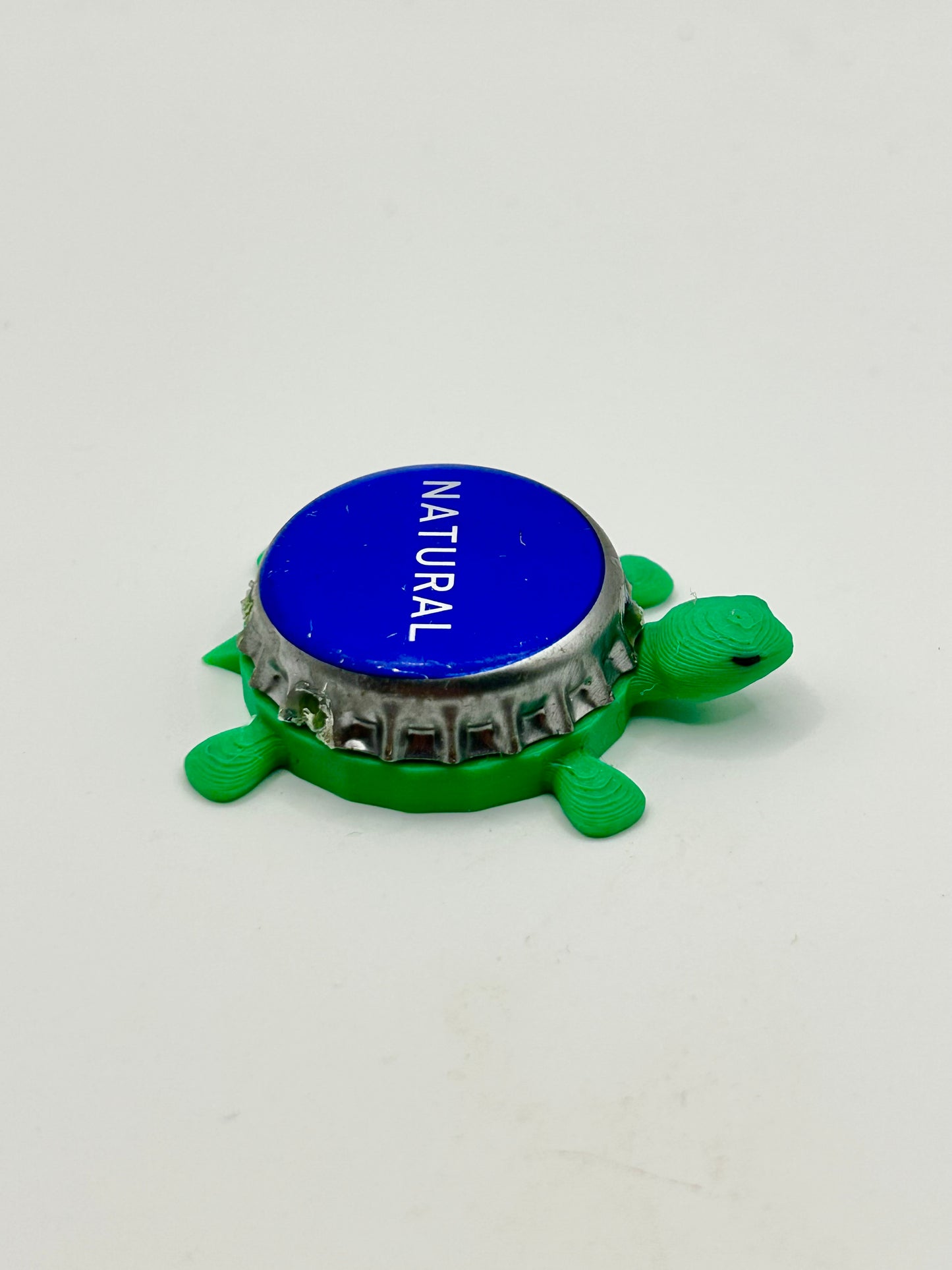 Natural Water - Bottle Cap Magnet Turtle