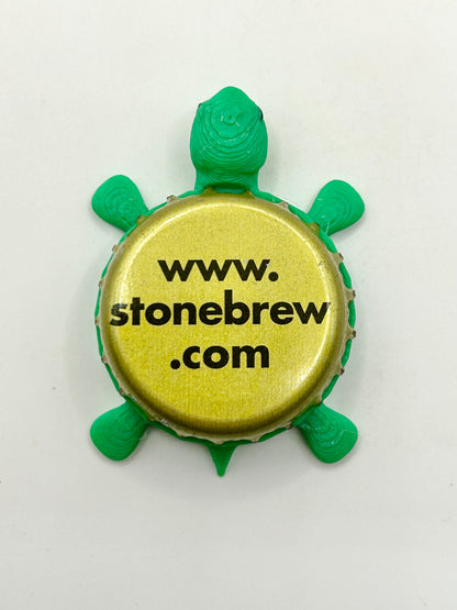 Stone Brewing Website (Vintage) - Bottle Cap Magnet Turtle Shell Shocked Art