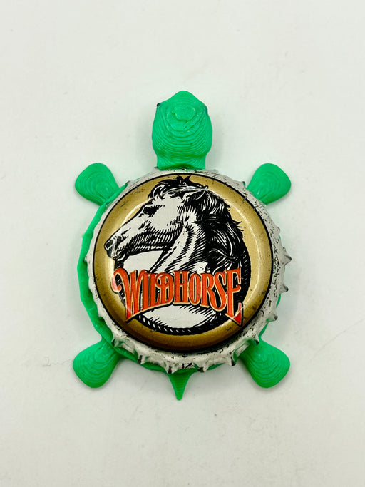 Wild Horse Hard Cider (Seven Sisters, Rare) - Bottle Cap Magnet Turtle Shell Shocked Art