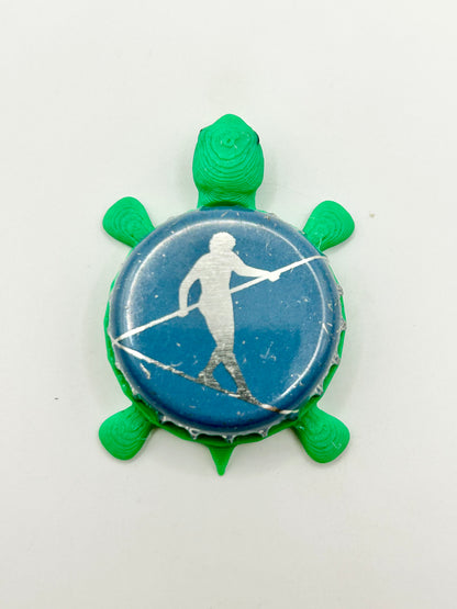 Hi Wire Brewing - Bottle Cap Magnet Turtle Shell Shocked Art