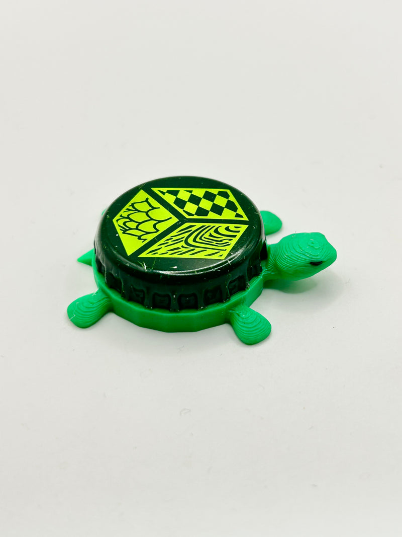 Jack’s Abby Brewing - Bottle Cap Magnet Turtle Shell Shocked Art