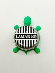 Lamar St - Bottle Cap Magnet Turtle Shell Shocked Art
