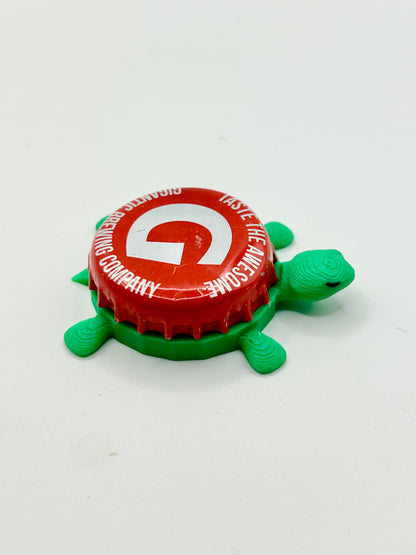 Gigantic Brewing - Bottle Cap Magnet Turtle Shell Shocked Art