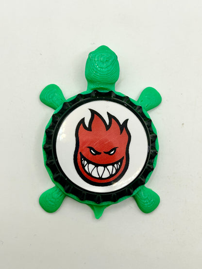 Spitfire Skateboarding - Bottle Cap Magnet Turtle Shell Shocked Art