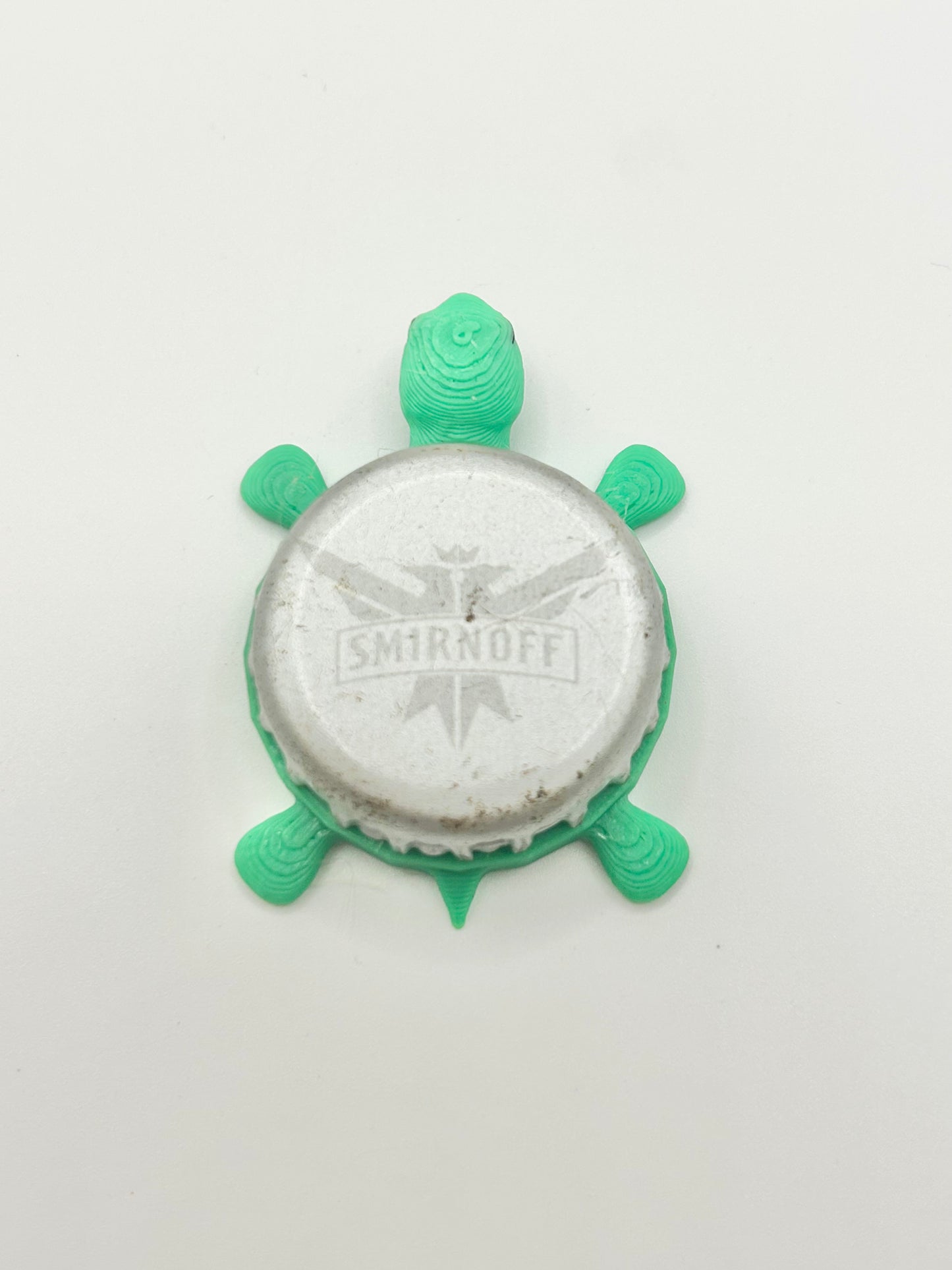 Smirnoff Eagle (Silver - with Text) - Bottle Cap Magnet Turtle