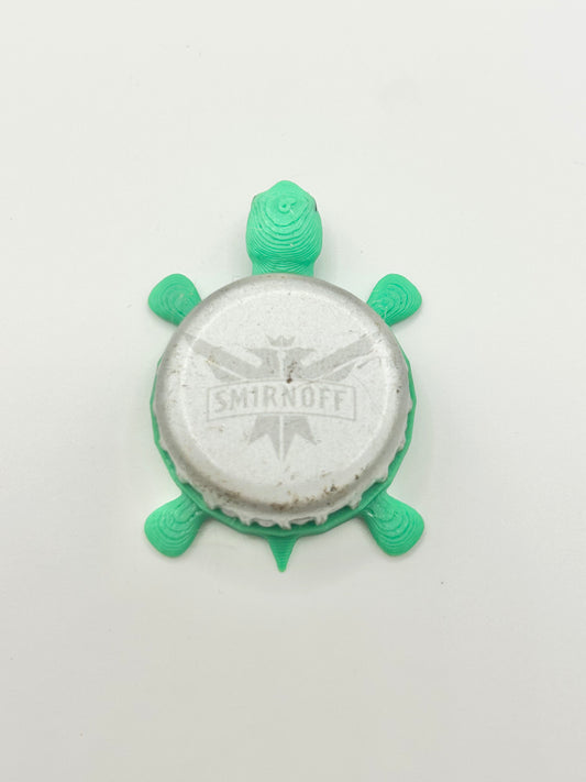 Smirnoff Eagle (Silver - with Text) - Bottle Cap Magnet Turtle