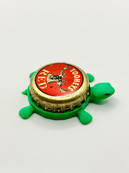 Tooheys Red - Bottle Cap Magnet Turtle Shell Shocked Art