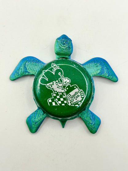 Mountain Dew (Vintage) - Sea Turtle Bottle Cap Magnet Shell Shocked Art