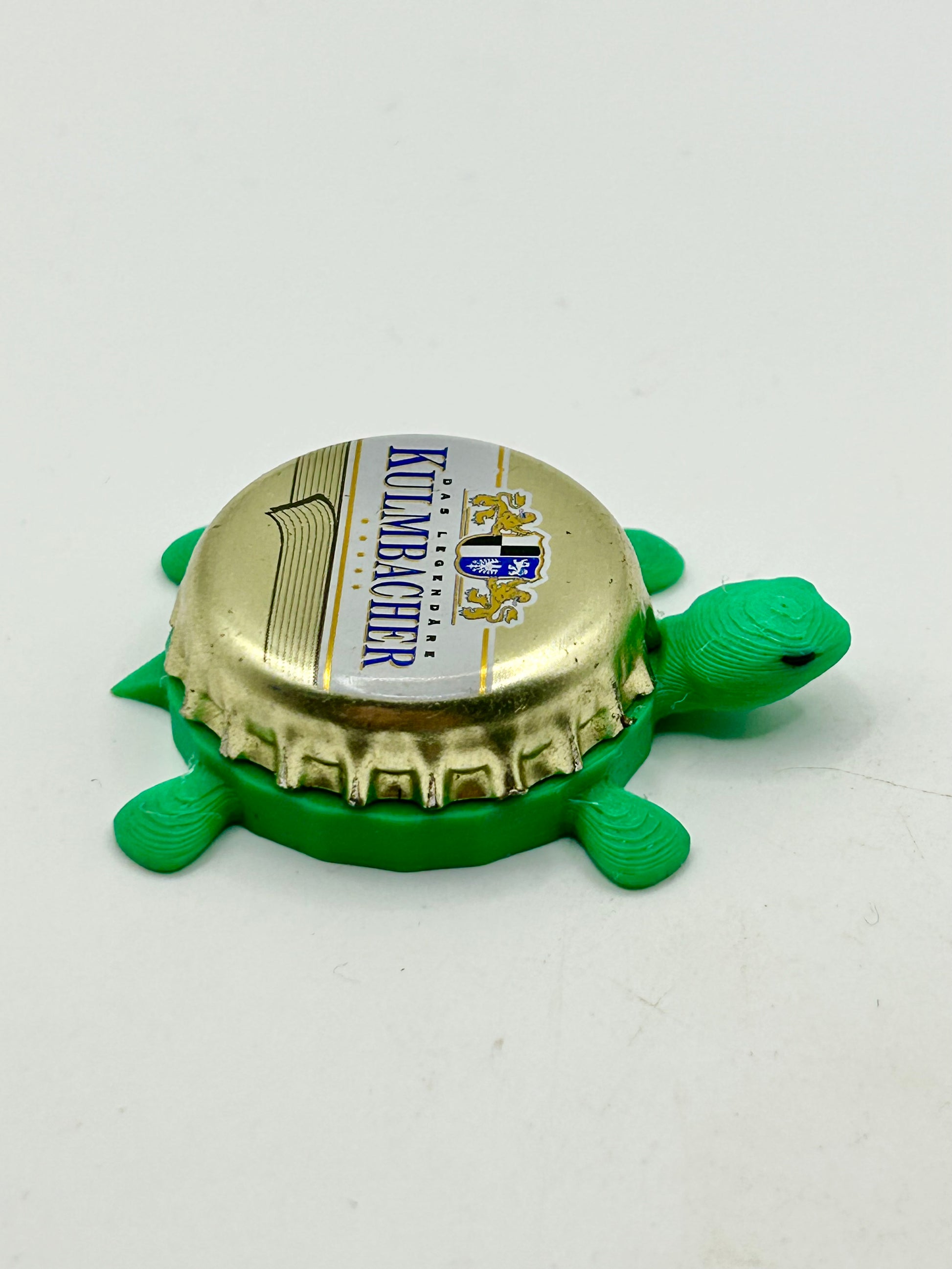 Kulmbacher (Gold) - Bottle Cap Magnet Turtle Shell Shocked Art