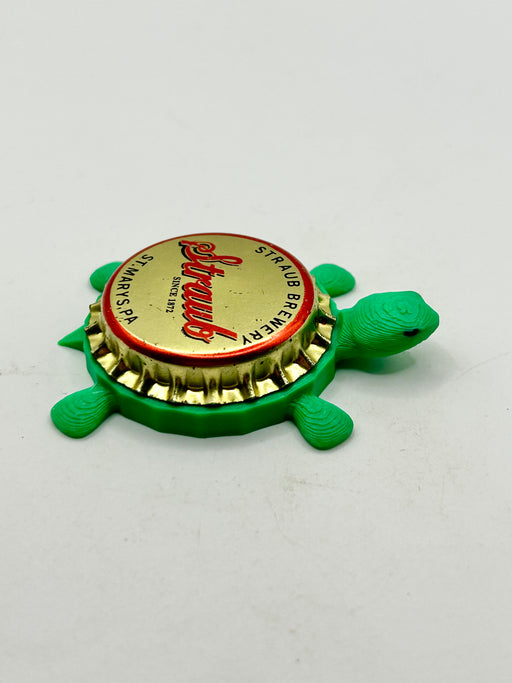 Straub Brewing (Vintage) - Bottle Cap Magnet Turtle Shell Shocked Art