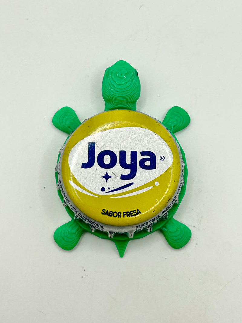 Joya - Bottle Cap Magnet Turtle Shell Shocked Art