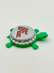 Diet Dr Pepper Bottle-Cap Magnet Turtle | Shell Shocked Art Shell Shocked Art