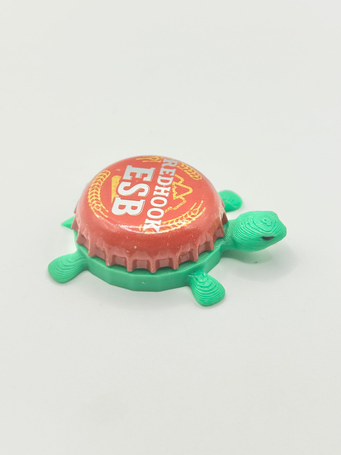 Red Hook Red ESB Extra Special Bitter (Yellow and Red) - Bottle Cap Magnet Turtle