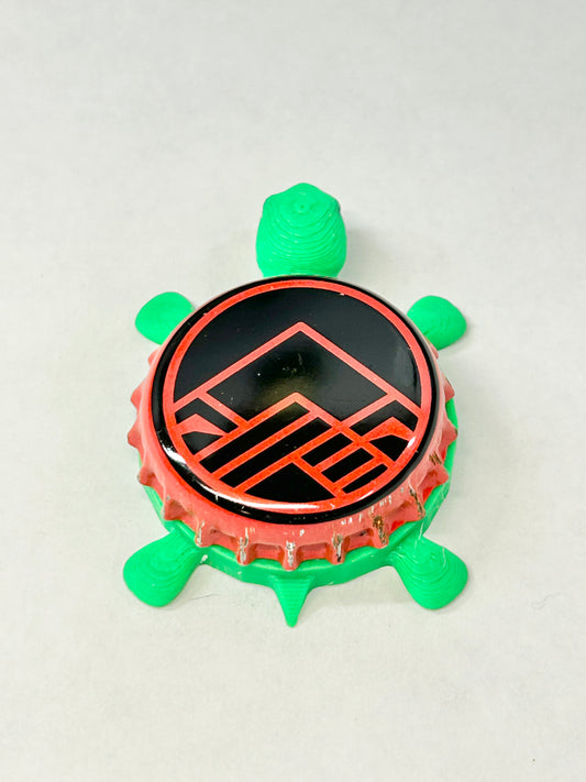 Brothers Craft Brewing (Red) - Bottle Cap Magnet Turtle