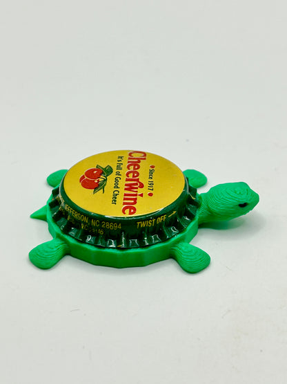 Cheerwine (Vintage) - Bottle Cap Magnet Turtle Shell Shocked Art