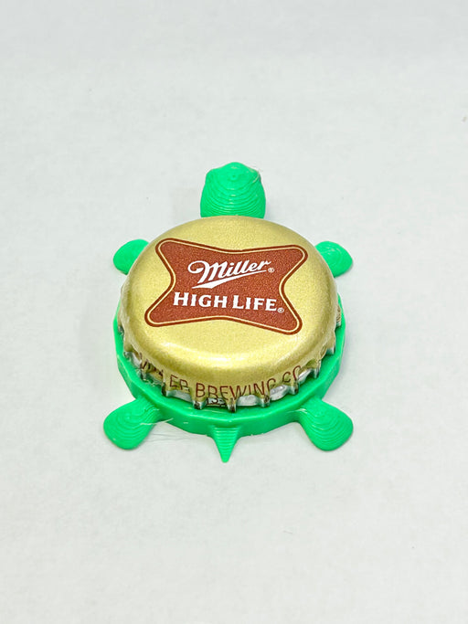 Miller High Life Bottle-Cap Magnet Turtle | Shell Shocked Art Shell Shocked Art