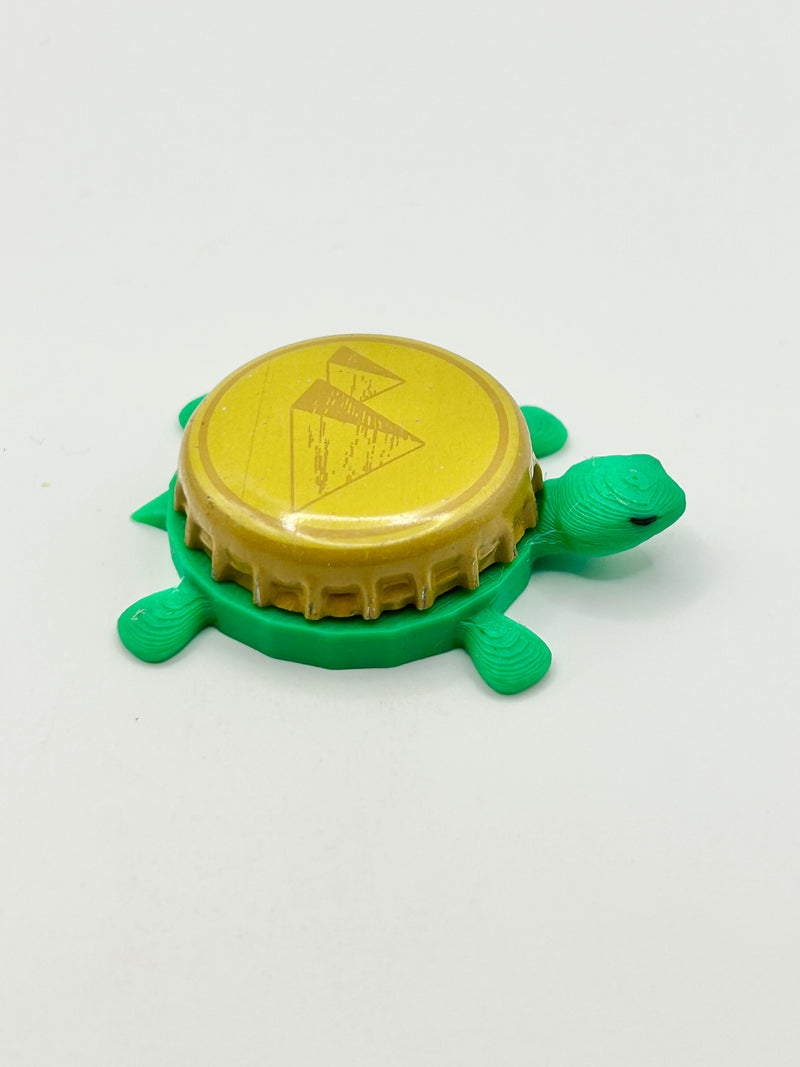Pyramid Brewing (Yellow) - Bottle Cap Magnet Turtle Shell Shocked Art