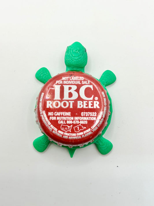 IBC Root Beer (Older Design) - Bottle Cap Magnet Turtle