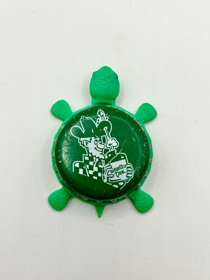 Mountain Dew (Vintage Moonshiner) - Bottle Cap Magnet Turtle Shell Shocked Art