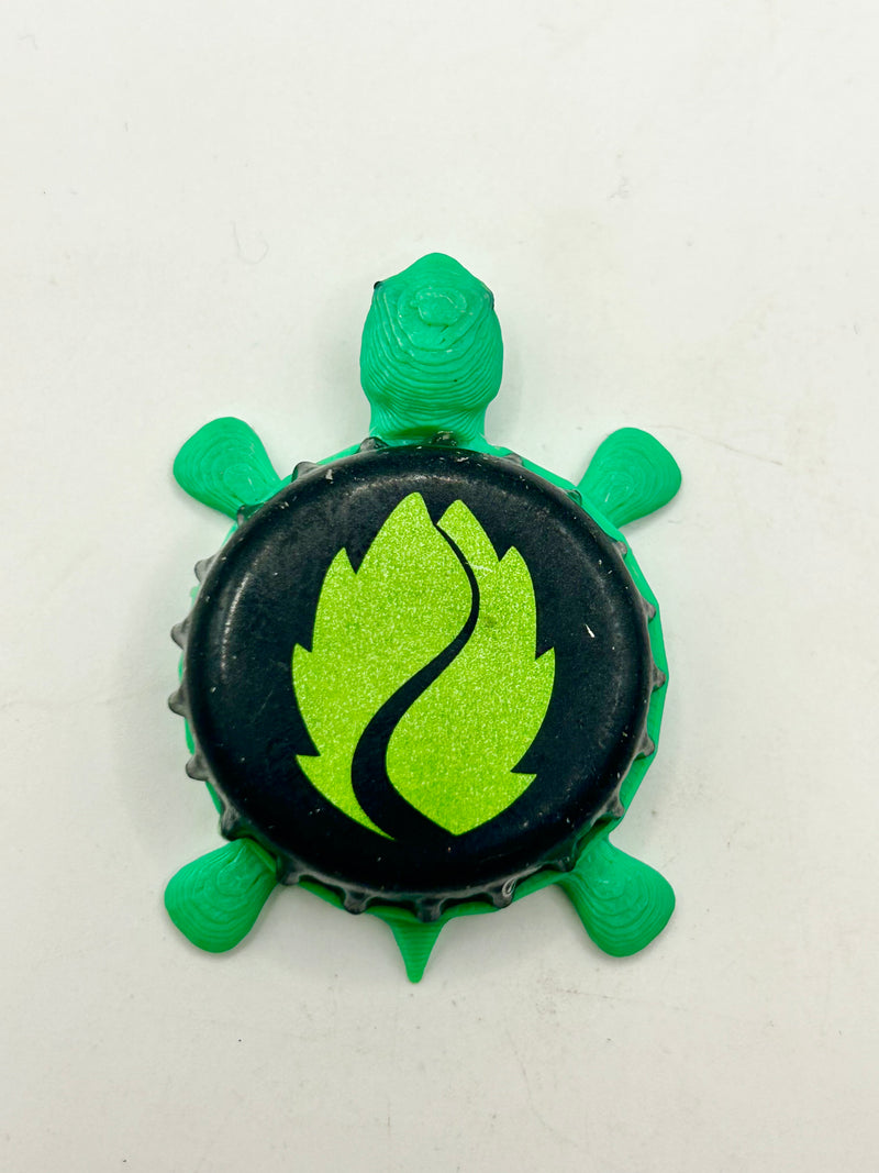 Hop Valley Brewing - Bottle Cap Magnet Turtle Shell Shocked Art