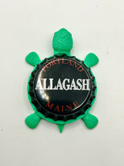 Allagash Brewing (Black) - Bottle Cap Magnet Turtle Shell Shocked Art