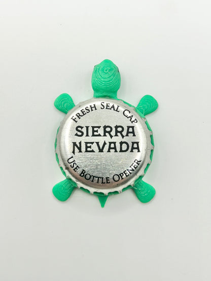 Sierra Nevada (Silver Cap) - Bottle Cap Magnet Turtle Shell Shocked Art