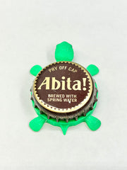 Abita Beer (Brown Cap) - Bottle Cap Magnet Turtle Shell Shocked Art