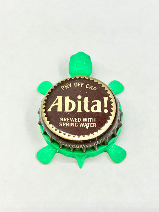 Abita Beer (Brown Cap) - Bottle Cap Magnet Turtle