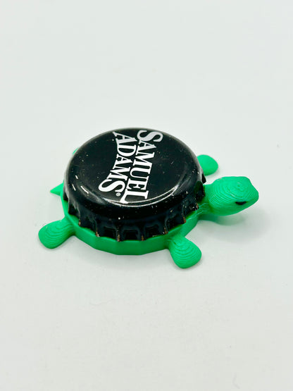 Samuel Adams (Black and White) - Bottle Cap Magnet Turtle Shell Shocked Art