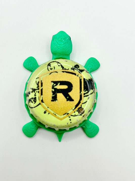 Redd’s Hard Cider (Light Green) - Bottle Cap Magnet Turtle