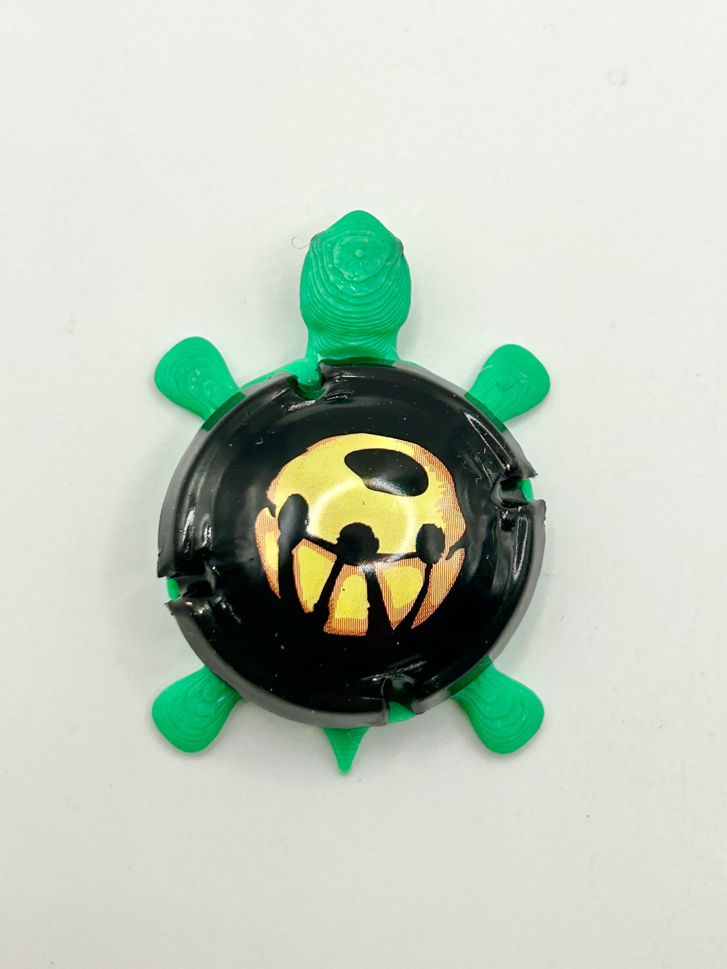 Widmer Brothers Brewing (Cork Cage Cap) - Bottle Cap Magnet Turtle Shell Shocked Art