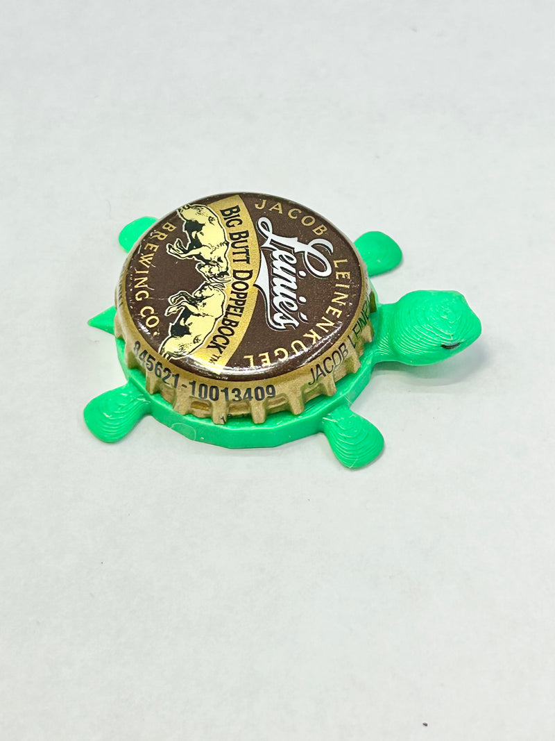 Leinenkugel's Big Butt Doppelbock - Bottle Cap Magnet Turtle Shell Shocked Art