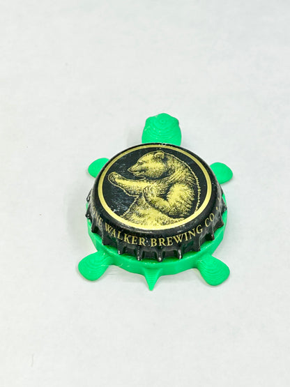 Firestone Walker Brewing (Gold Bear) - Bottle Cap Magnet Turtle Shell Shocked Art