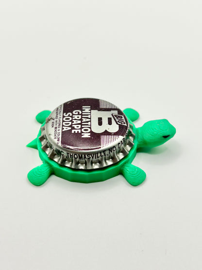 Big B Grape Soda - Bottle Cap Magnet Turtle Shell Shocked Art