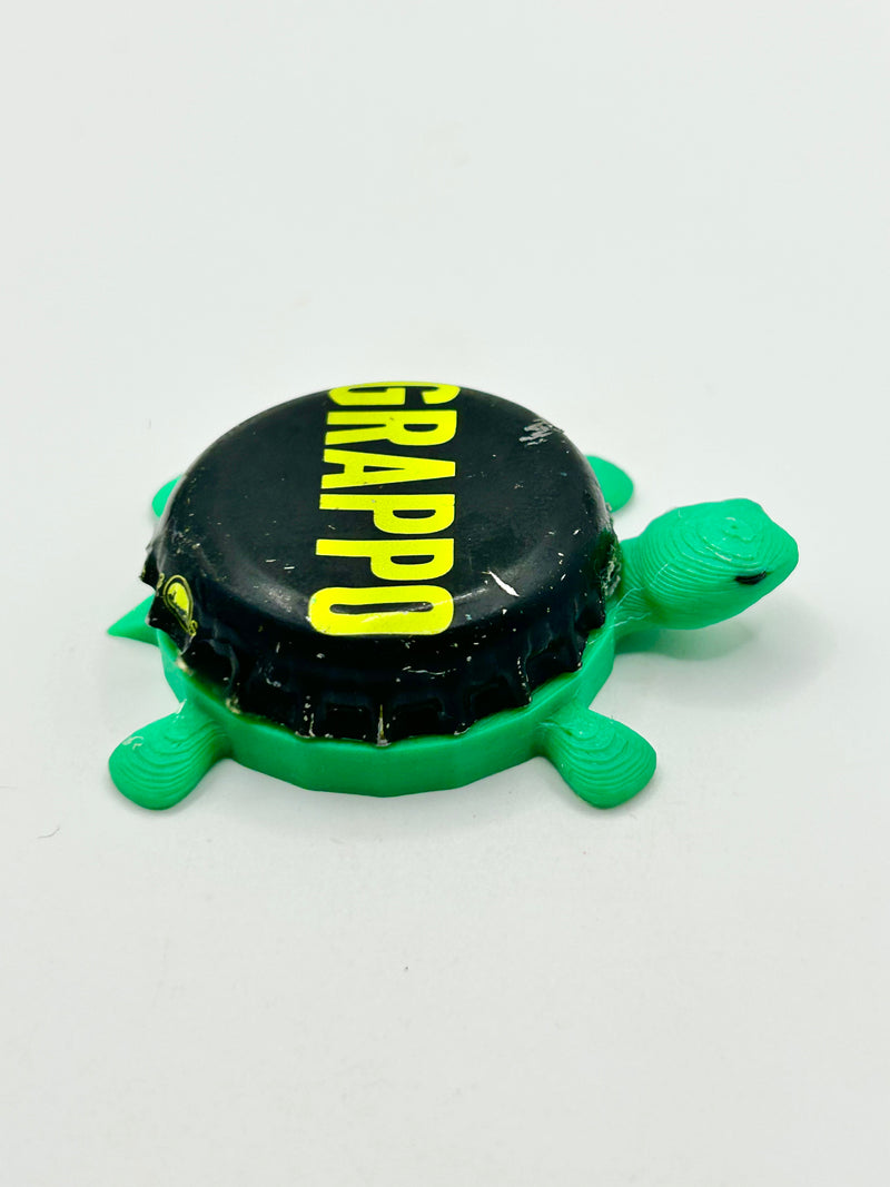 Grappo, Carlsberg - Bottle Cap Magnet Turtle Shell Shocked Art