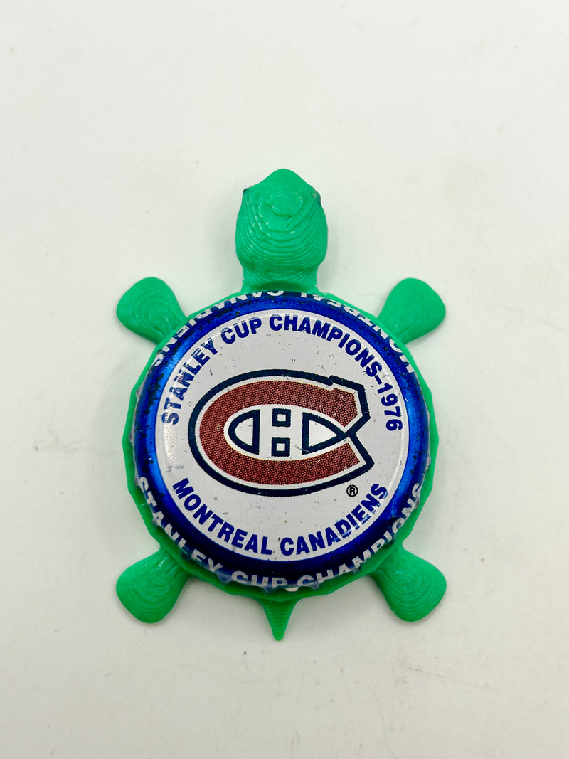 (Copy) Montreal Canadiens Stanley Cup Champions (1976) - Bottle Cap Magnet Turtle Shell Shocked Art