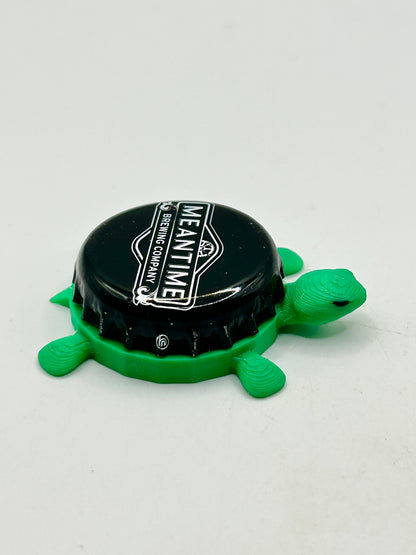 Meantime Brewing - Bottle Cap Magnet Turtle Shell Shocked Art