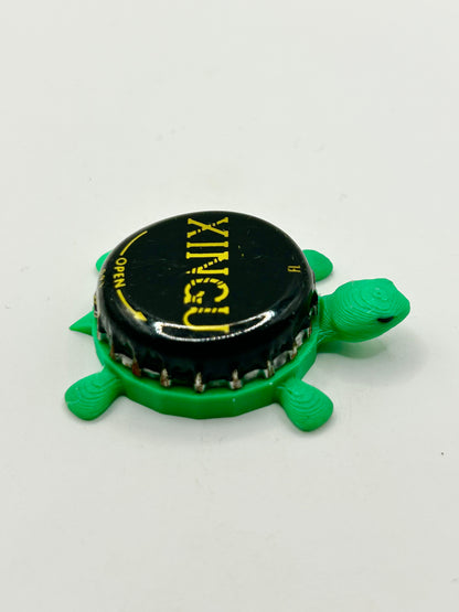 Xingu Black Beer (Brazil) - Bottle Cap Magnet Turtle Shell Shocked Art
