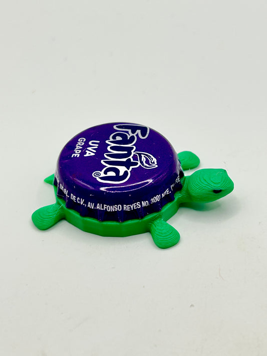 Fanta Grape - Bottle Cap Magnet Turtle