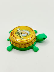 White Rock Tonic Water - Bottle Cap Magnet Turtle Shell Shocked Art