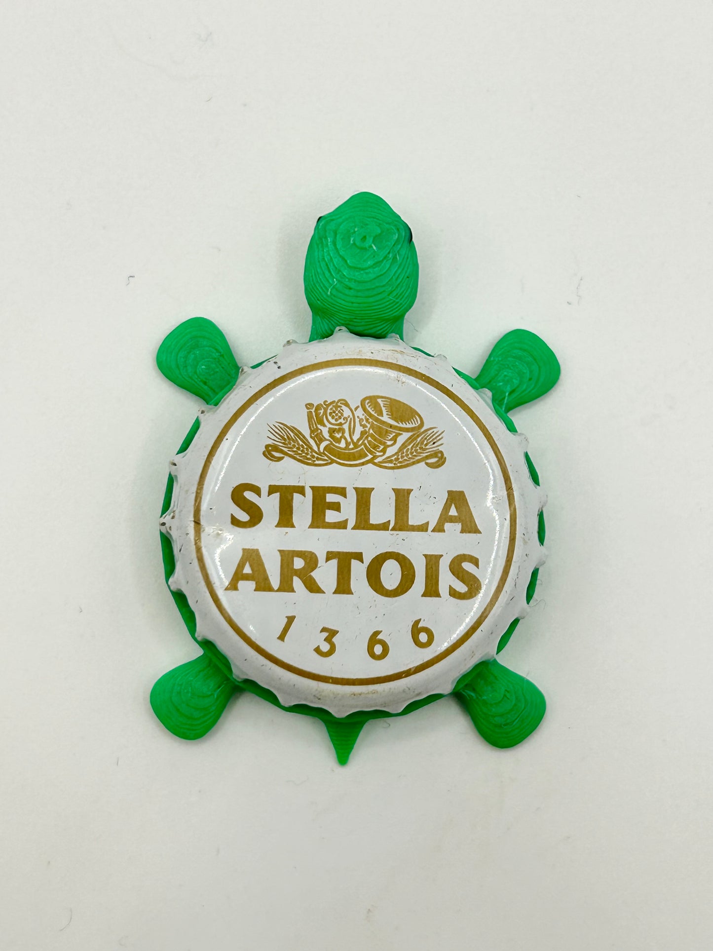 Stella Artois (1366) - Bottle Cap Magnet Turtle