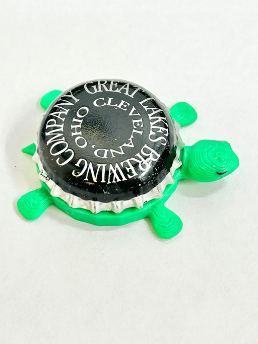 Great Lakes Brewing Co (Vintage) - Bottle Cap Magnet Turtle Shell Shocked Art
