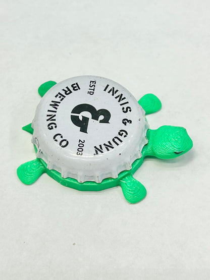 Innis & Gunn Brewing Co (White Cap) - Bottle Cap Magnet Turtle Shell Shocked Art