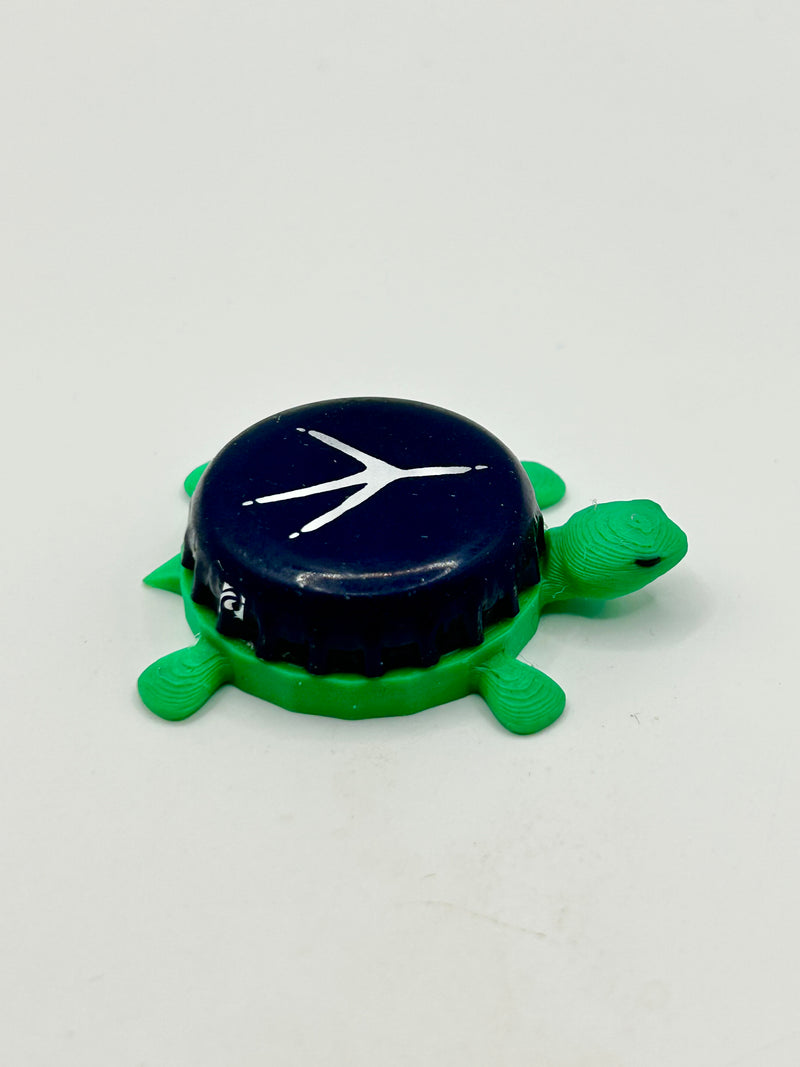 Central Waters Brewing - Bottle Cap Magnet Turtle Shell Shocked Art